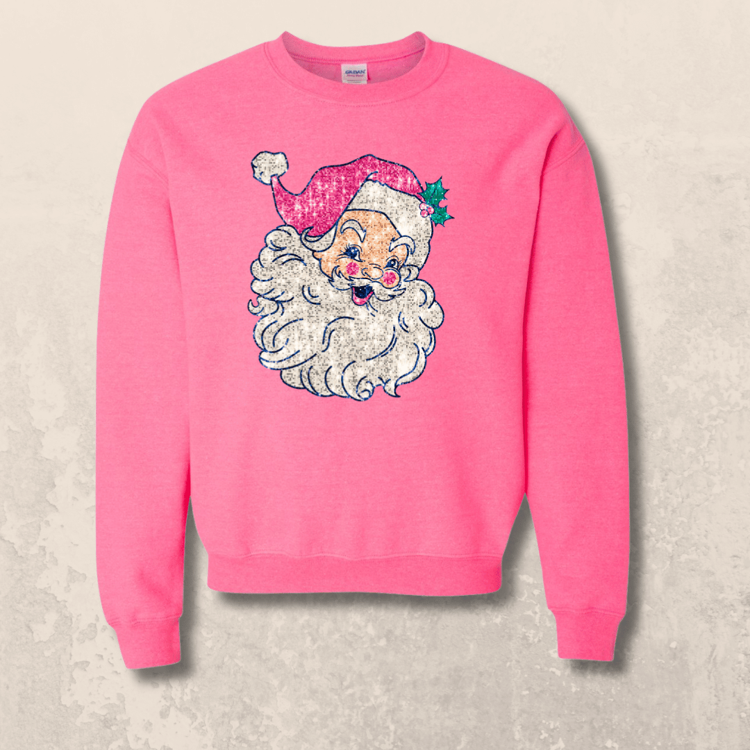 Youth Sparkle Santa Sweatshirt