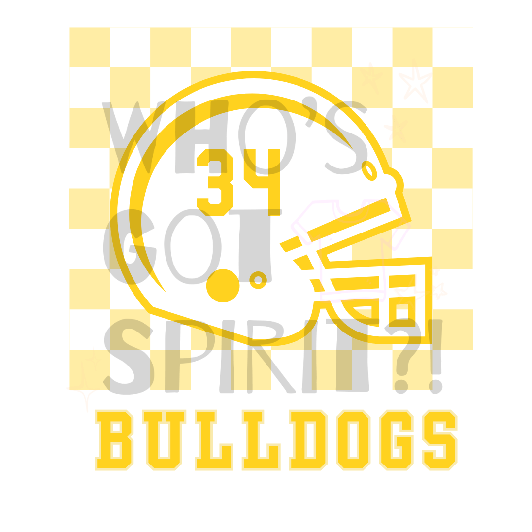 Personalized Mascot Football Tee