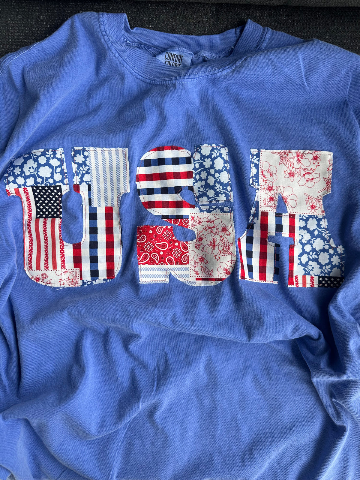 Patchwork USA Tee