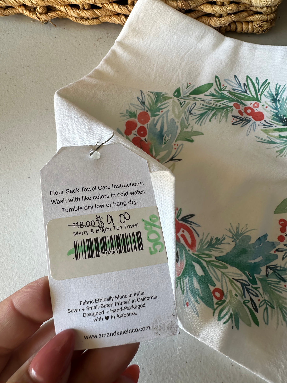 NWT holiday towel