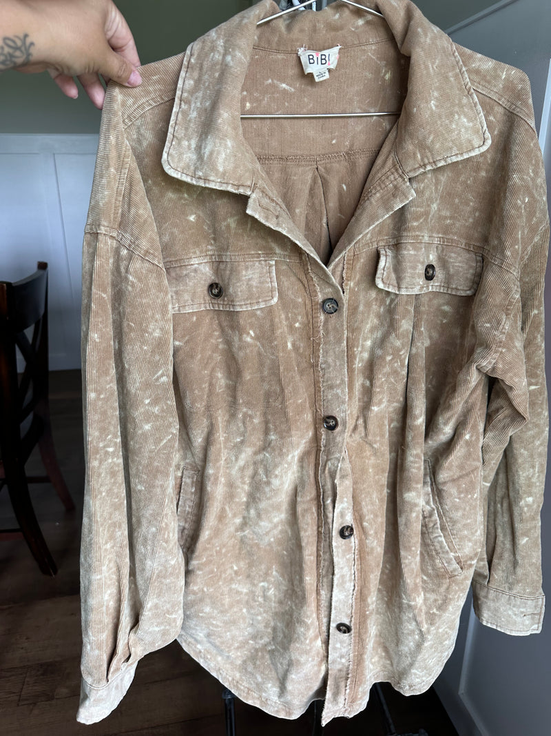 Bibi gently worn corduroy shirt L (very oversized, fits like XL)