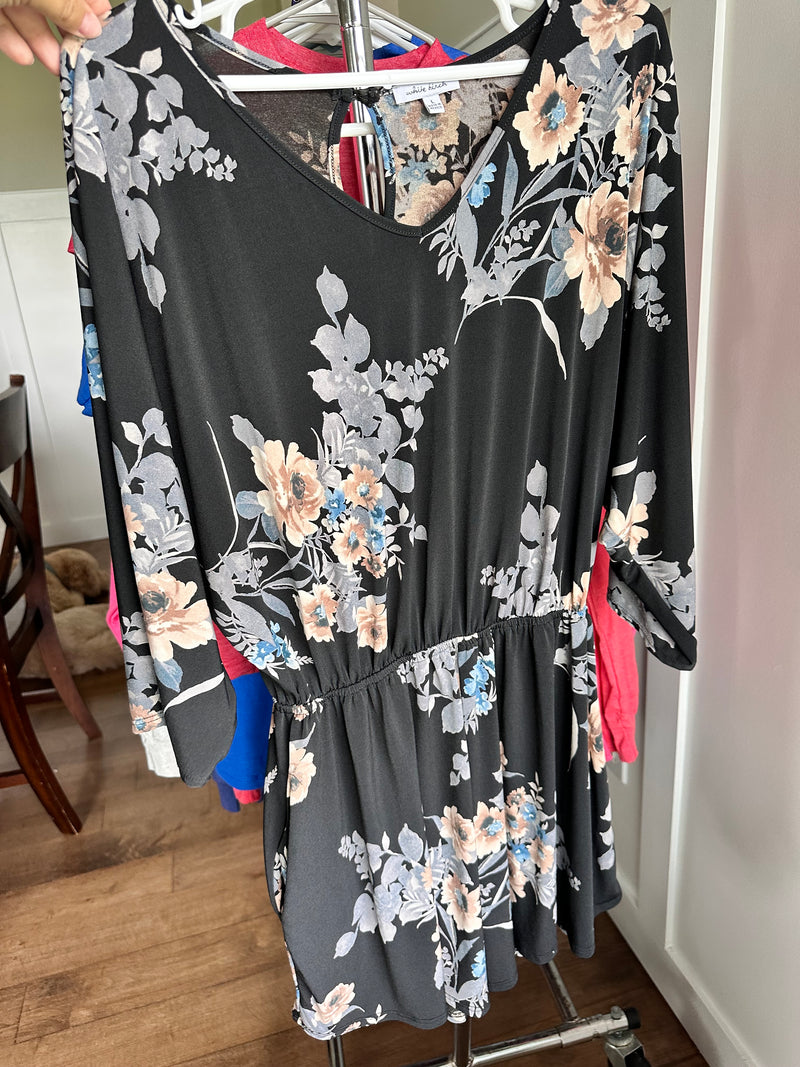 White Birch gently worn romper L