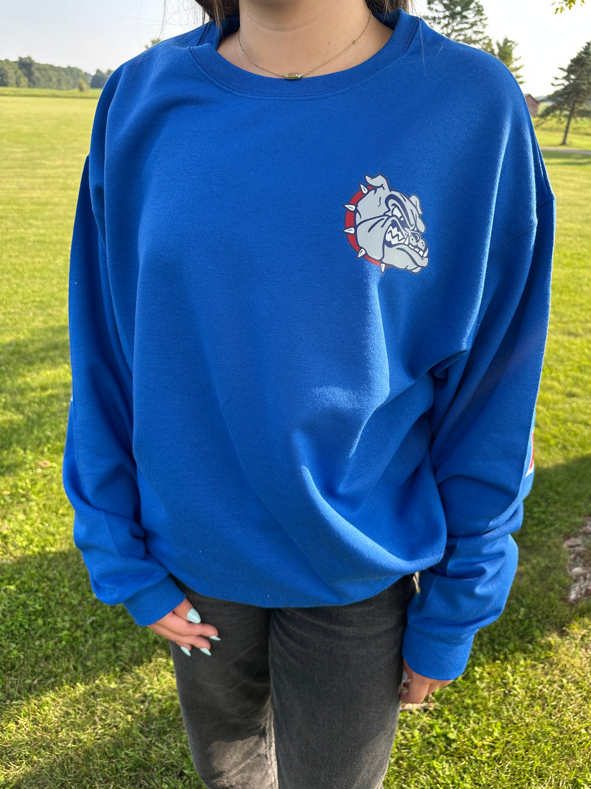 Custom Varsity Statement Crewneck Sweatshirt