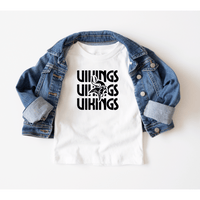 Kids Vintage Vikings, Black