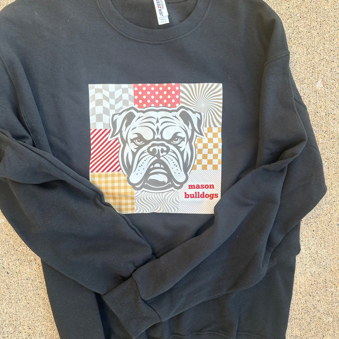 Mason Boho Bulldogs Crewneck Sweatshirt