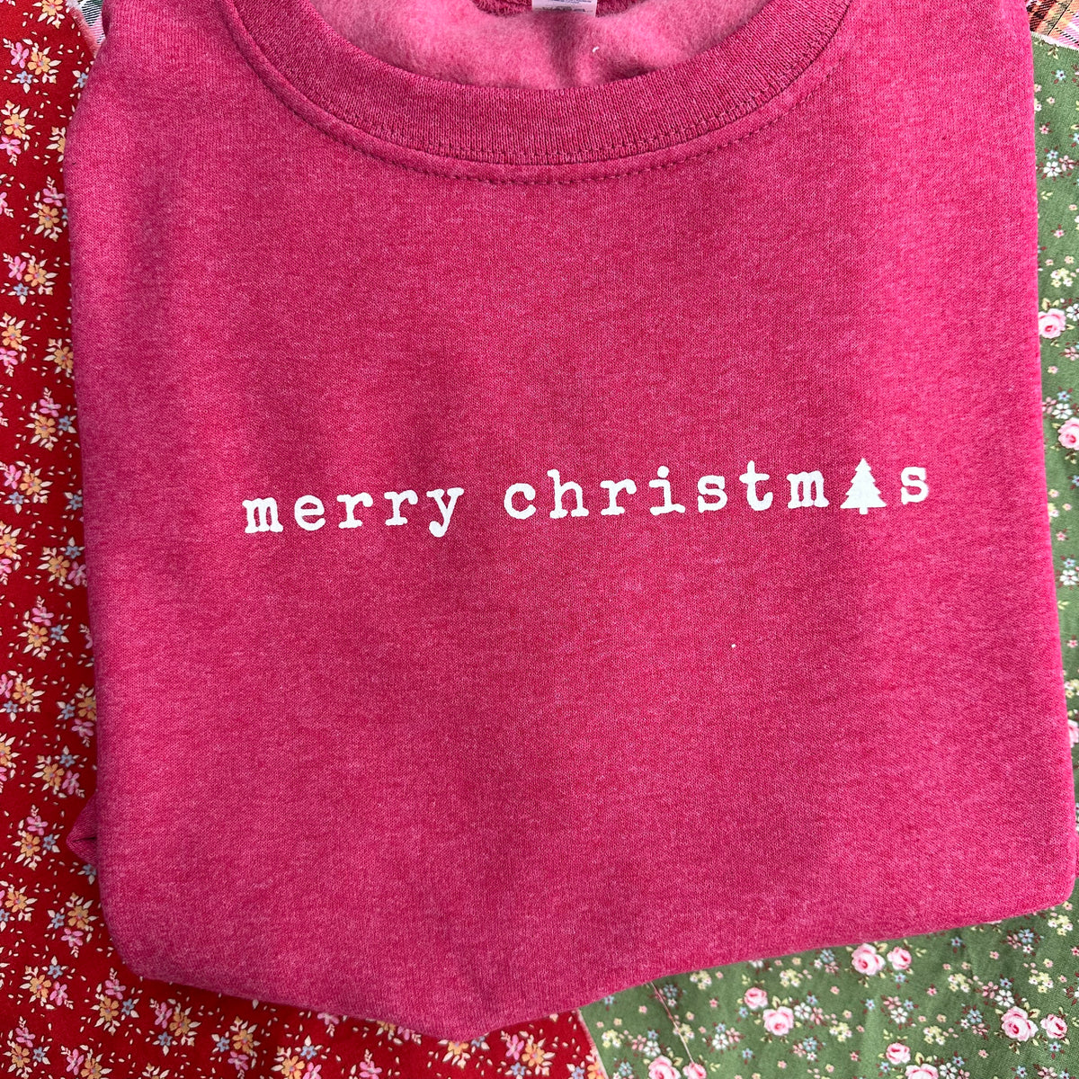 Merry Christmas Sweatshirt, Red