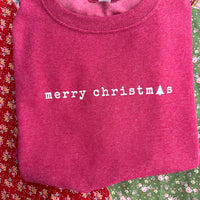 Merry Christmas Sweatshirt, Red