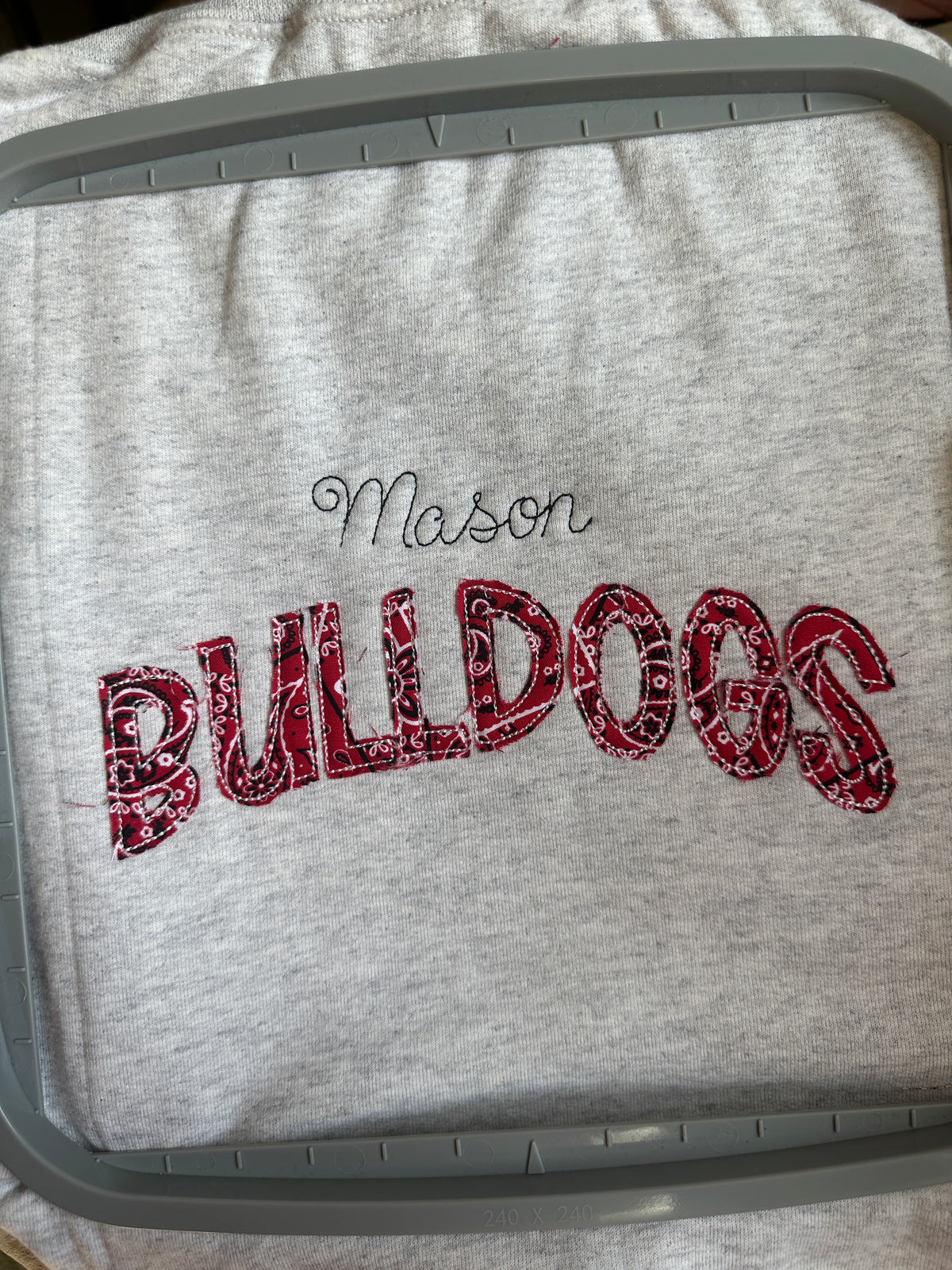 Custom Stitched Mascot Sweatshirt