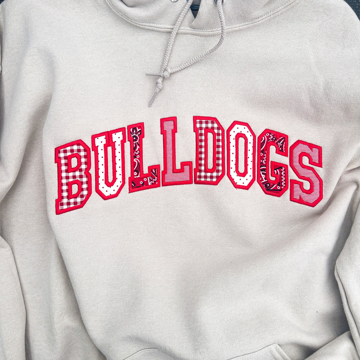 Custom Embroidered Mascot Appliqué Sweatshirt
