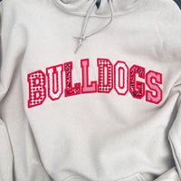 Custom Embroidered Mascot Appliqué Sweatshirt