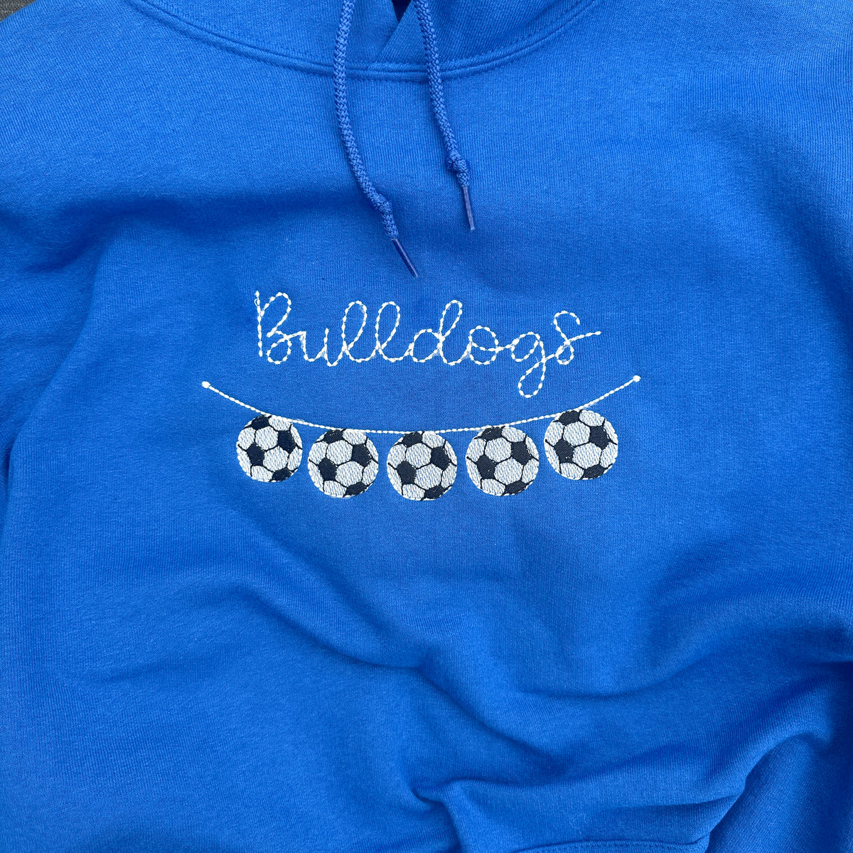 Custom Embroidered Soccer Mascot Sweatshirt