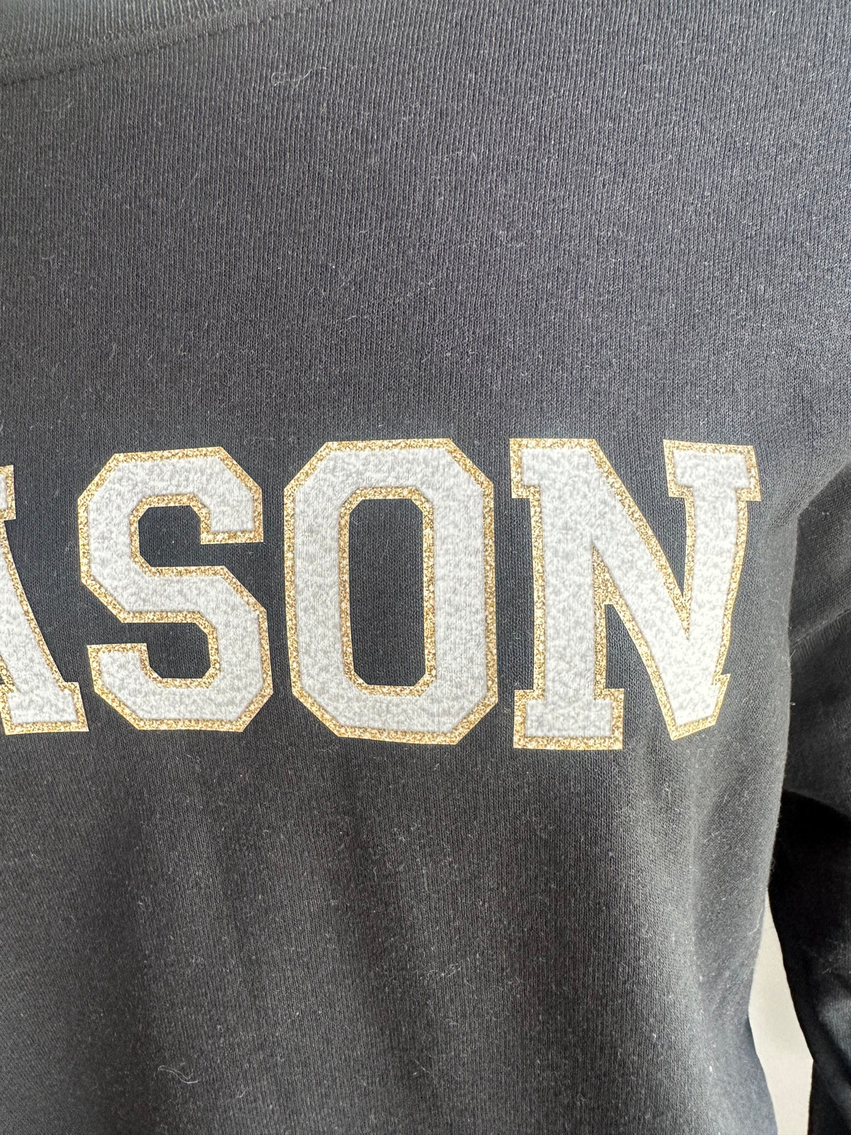 Mason White Faux Chenille Crewneck Sweatshirt