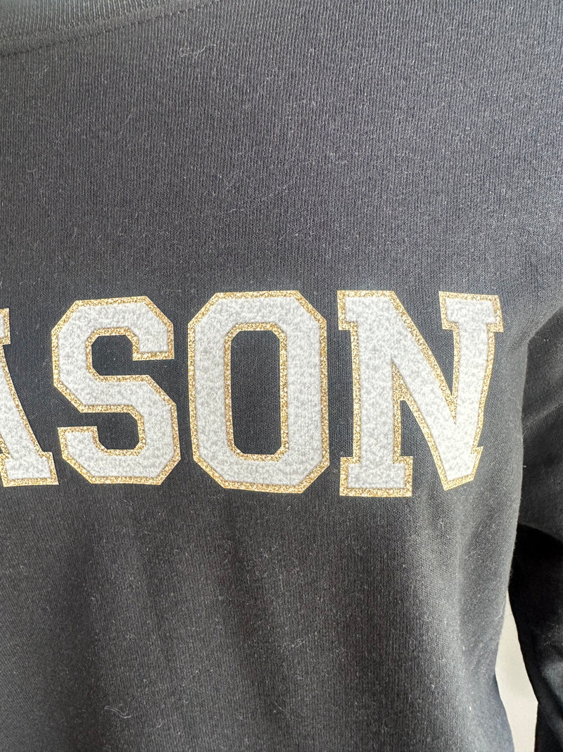 Mason White Faux Chenille Crewneck Sweatshirt